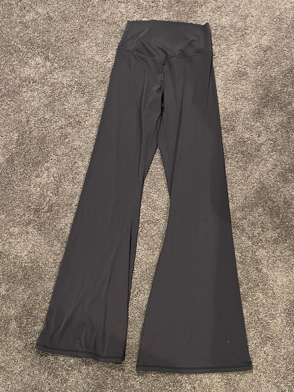 Sunzel Charcoal High-Waist Flare Leggings, Medium